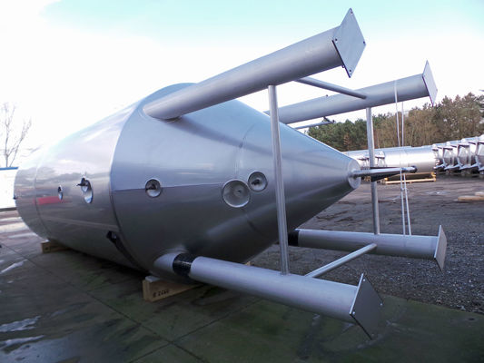 OR150994: 2 x 30m³ AISI304; geïsoleerde opslagtank; warmtewisselaar; verticaal