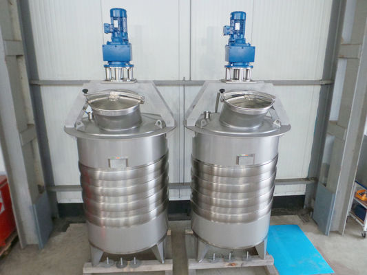 2 x 1.500L AISI316L; mixing tank; insulated; heat-exchanger; 1 x achor agitator