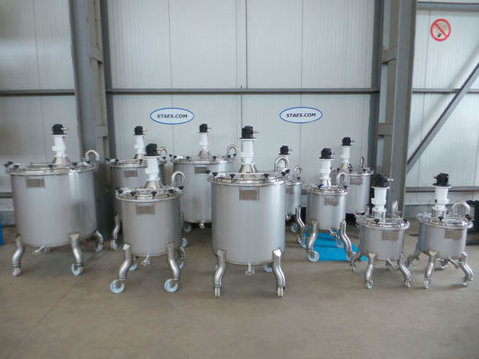 OR150522 - 10 x AISI316L Roestvrijstalen mengtanks met inhouden van 60 L tot 600L;