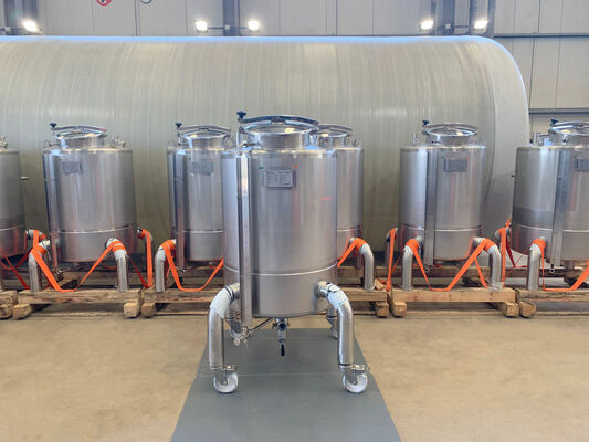 15 x New 500L stainless-steel AISI316L vertical mixing tanks.