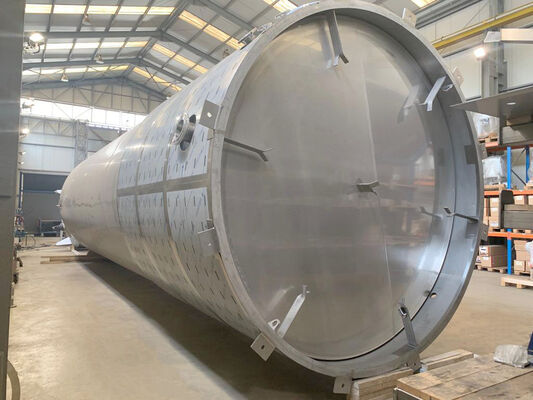1 x vertical stainless-steel second hand tank of 95,000L in stainless-steel AISI 316L