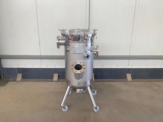 1 x Nieuwe roestvrijstalen verticale druktank van 150L in AISI316L