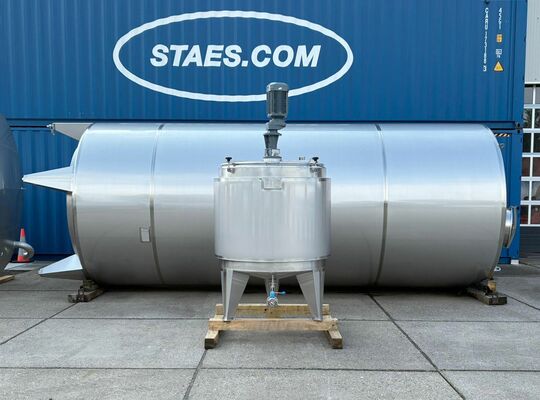 1 x New 1.000L stainless-steel AISI316L vertical mixing tank.