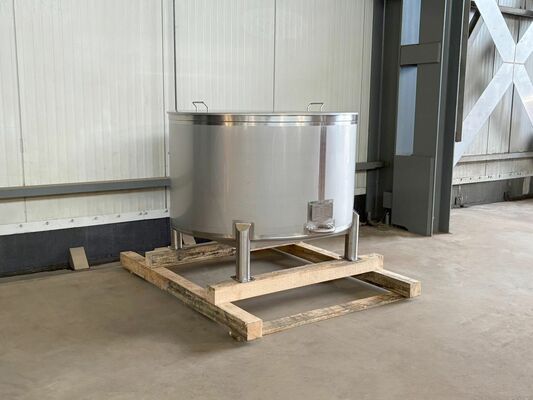 1 x Nouvelle cuve de stockage verticale en acier inoxydable AISI316L de 1.050L