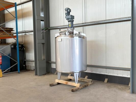 1 x Neuer vertikaler 1.330L Edelstahl-Mischbehälter aus AISI316L