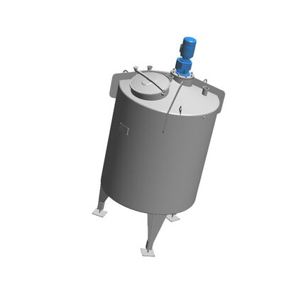 1 x 2500L cuve de mélange verticale en acier inoxydable AISI 304L