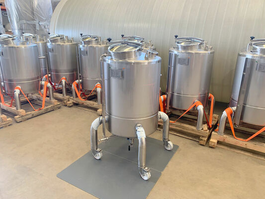 15 x New 500L stainless-steel AISI316L vertical mixing tanks.