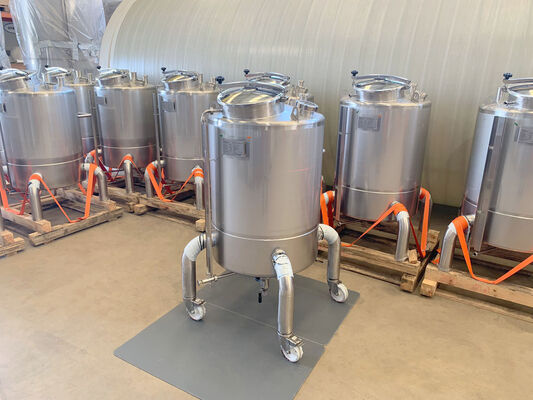 15 x New 500L stainless-steel AISI316L vertical mixing tanks.