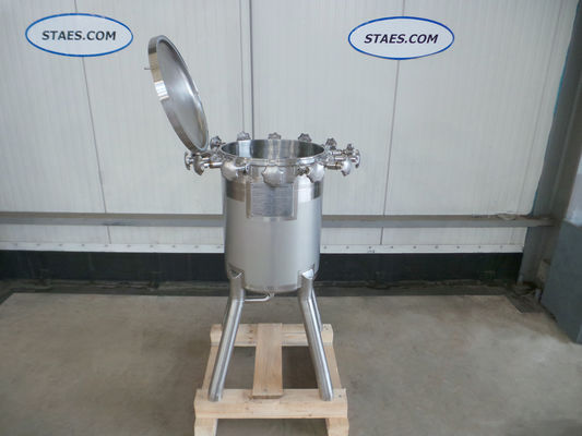 OR161078: 1 x 100L AISI316L RVS stainless-steel pressure vessel; 6,6 bar; single jacket; vertical