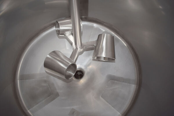 1 x cuve de mélange en acier inoxydable AISI316L 100L avec agitateur pour liquides visqueux