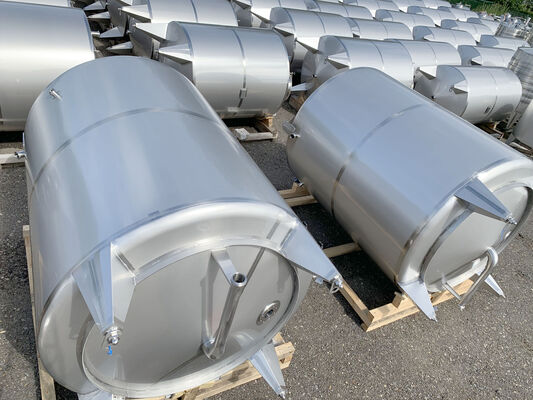 4 x New vertical stainless steel AISI316L tanks from 3,000 L - 8,000L and 9,000L