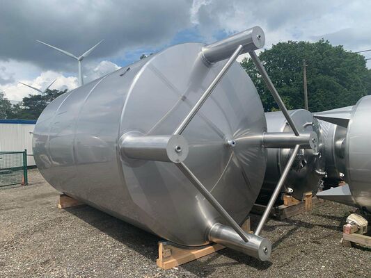 1 x Nieuwe roestvrijstalen verticale opslagtank van 25.000L in AISI316L