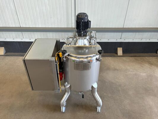 1 x Brand new 100L stainless-steel AISI316L vertical mixing tank.