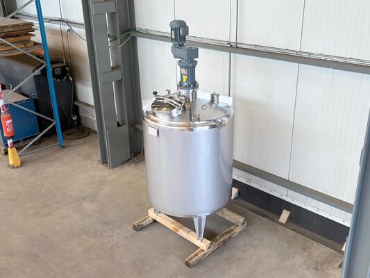 1 x Neuer vertikaler 1.330L Edelstahl-Mischbehälter aus AISI316L