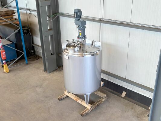 1 x Neuer vertikaler 1.330L Edelstahl-Mischbehälter aus AISI316L