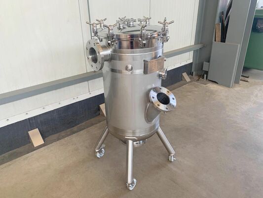 1 x Nieuwe roestvrijstalen verticale druktank van 150L in AISI316L