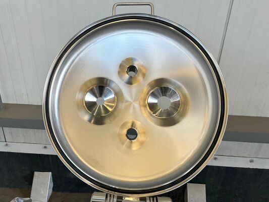 3 x Brand new 75L stainless-steel AISI316L vertical pressure tanks.