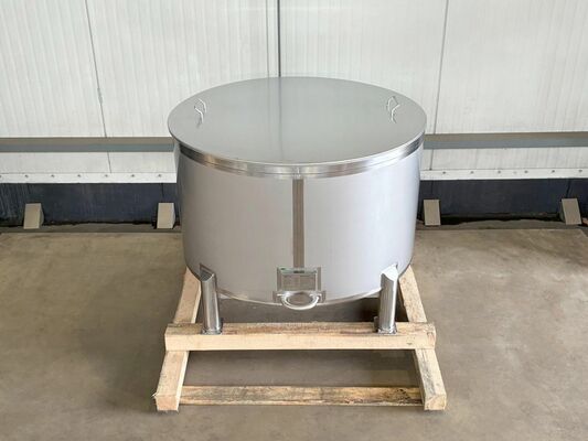 1 x Nouvelle cuve de stockage verticale en acier inoxydable AISI316L de 1.050L