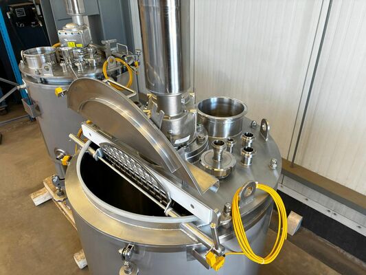 3 x Neuer vertikaler 300L Edelstahl-Mischbehälter aus AISI316L
