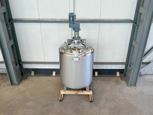 1 x Neuer vertikaler 1.330L Edelstahl-Mischbehälter aus AISI316L