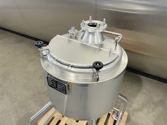 1 x Nieuwe roestvrijstalen verticale mengtank van 150L in AISI316L