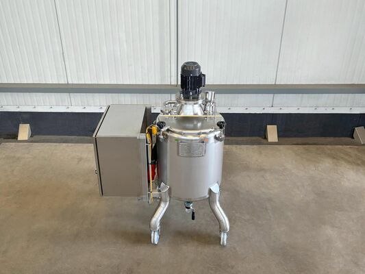 1 x Brand new 100L stainless-steel AISI316L vertical mixing tank.