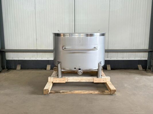 1 x Nouvelle cuve de stockage verticale en acier inoxydable AISI316L de 1.050L