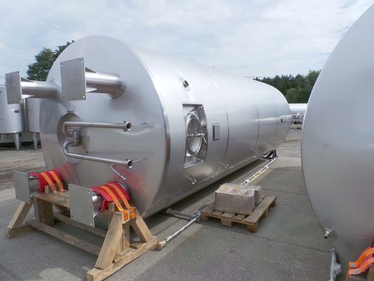 2 x 26,2m³: AISI304 BBT helder bier tanks; 2.5 bar PED CE TüV; 10% Rx