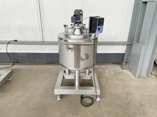 2 x Brand new 100L stainless-steel AISI316L vertical mixing tanks.