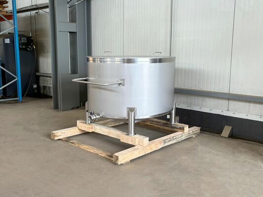 1 x Nouvelle cuve de stockage verticale en acier inoxydable AISI316L de 1.050L