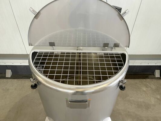 1 x Nieuwe roestvrijstalen verticale mengtank van 1.000L in AISI 316L