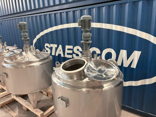 4 x Neuer vertikaler 1.000L Edelstahl-Mischbehälter aus AISI316L