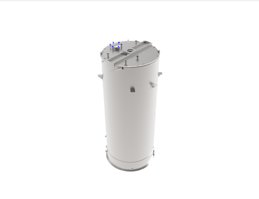 2 x Nieuwe roestvrijstalen verticale opslagtanks van 61.000L in AISI316L