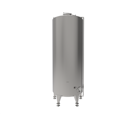 4 x Nieuwe roestvrijstalen verticale mengtank van 26.000L in AISI316L