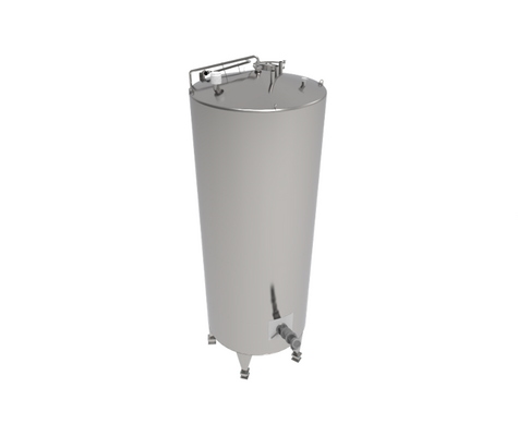 4 x Nieuwe roestvrijstalen verticale mengtank van 26.000L in AISI316L