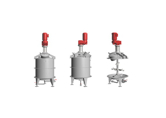 1 x Nieuwe roestvrijstalen verticale mengtank van 1.750L in AISI316L