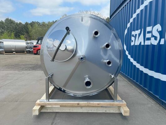 1 x New 2.500L stainless-steel AISI316L vertical storage tank.