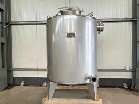 1 x Neuer vertikaler 2.500L Edelstahl AISI316L Lagertank