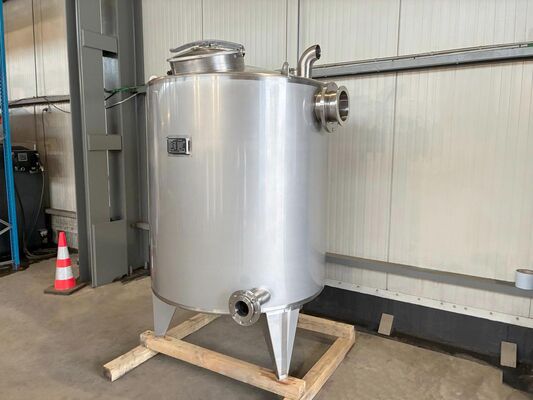 1 x Neuer vertikaler 2.500L Edelstahl AISI316L Lagertank