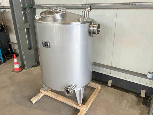 1 x Neuer vertikaler 2.500L Edelstahl AISI316L Lagertank